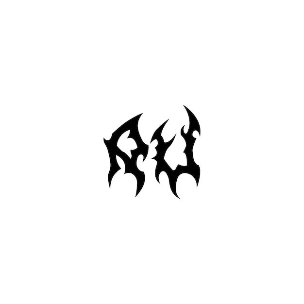 AU monograma logotipo diseño carta texto nombre símbolo monocromo logotipo alfabeto carácter simple logotipo
