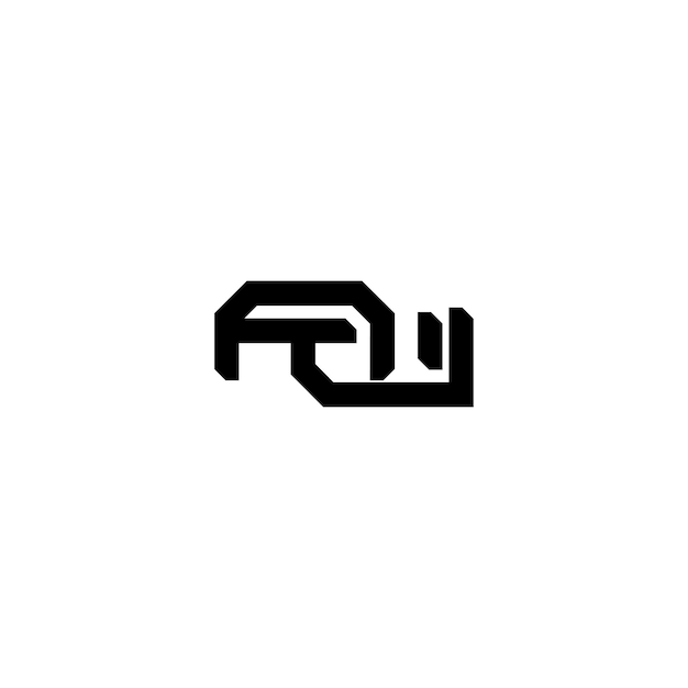 AU monograma logotipo diseño carta texto nombre símbolo monocromo logotipo alfabeto carácter simple logotipo