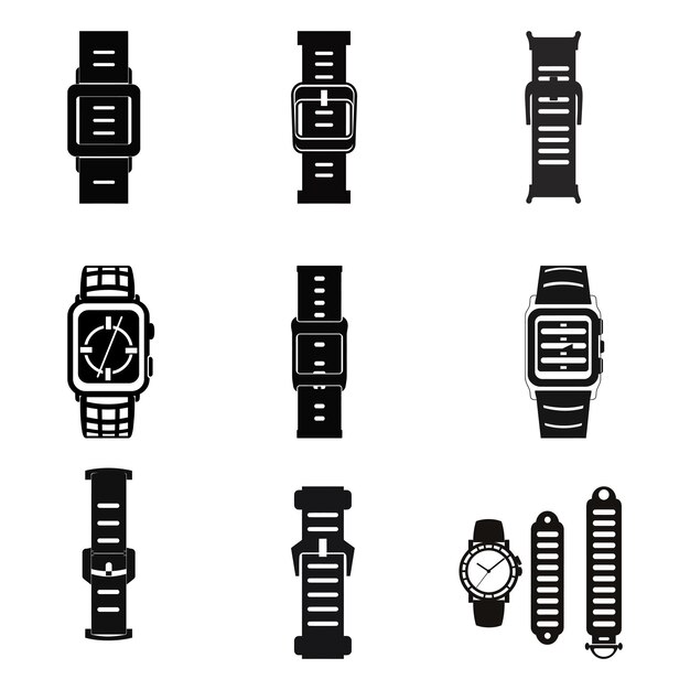 Audaz minimalismo Diseños de bandas de reloj en blanco y negro para la muñeca moderna
