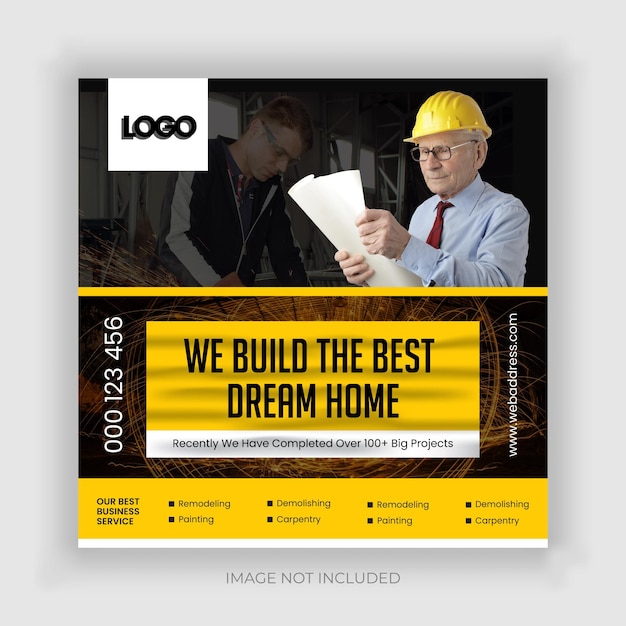Audaz publicación de instagram de la empresa de construcción Vector Premium