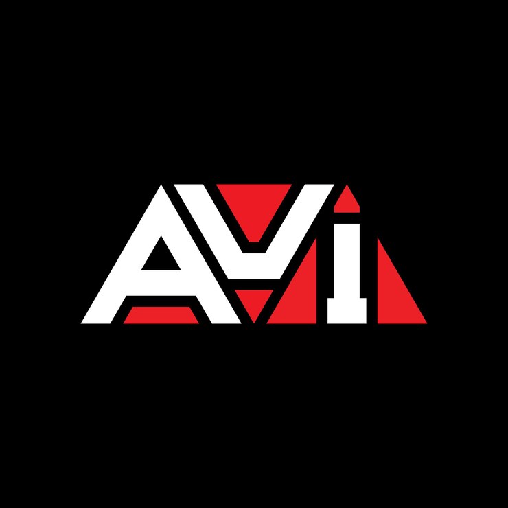Vector aui diseño de logotipo de letras triangulares con forma de triángulo aui diseño del logotipo triangular monograma aui plantilla de logotipo vectorial triangular con color rojo aui logotipo triangular simple elegante y lujoso logotipo aui