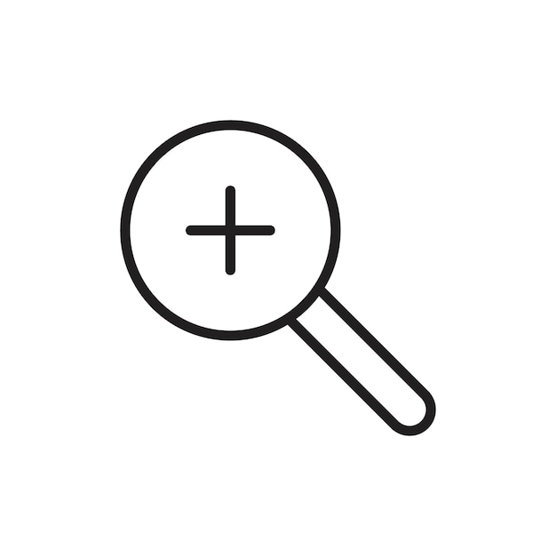 Aumentar el contorno del icono y establecer el signo