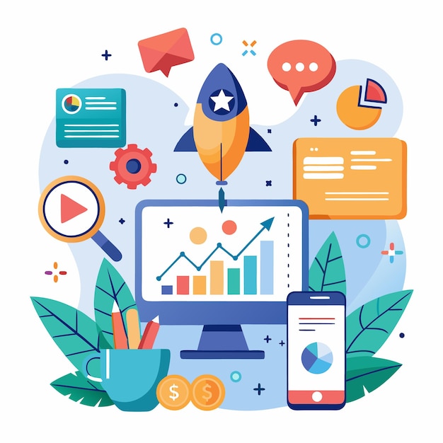 Aumentar el crecimiento de su negocio en línea Estrategias creativas de marketing digital para el éxito
