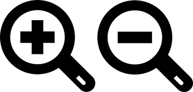 Aumentar o disminuir el tamaño del icono símbolo signo vector ilustración design_1