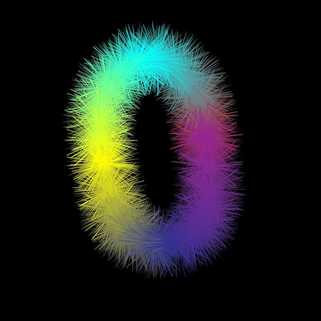 Aura de colores vibrantes una pieza de arte digital abstracta