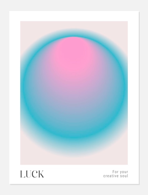 Aura Gradient y2k póster redondo Futurismo conjunto de arte vectorial Retrowave synthwave rave steam wave fondo Negro púrpura rosa azul amarillo colores Imprimir papel tapiz plantilla web