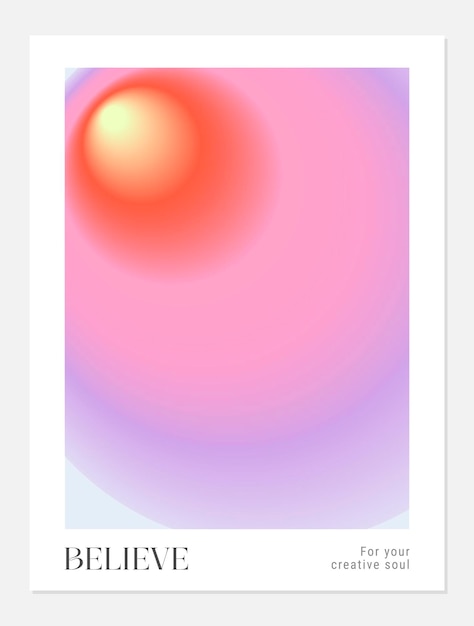 Aura Gradient y2k póster redondo Futurismo conjunto de arte vectorial Retrowave synthwave rave steam wave fondo Negro púrpura rosa azul amarillo colores Imprimir papel tapiz plantilla web