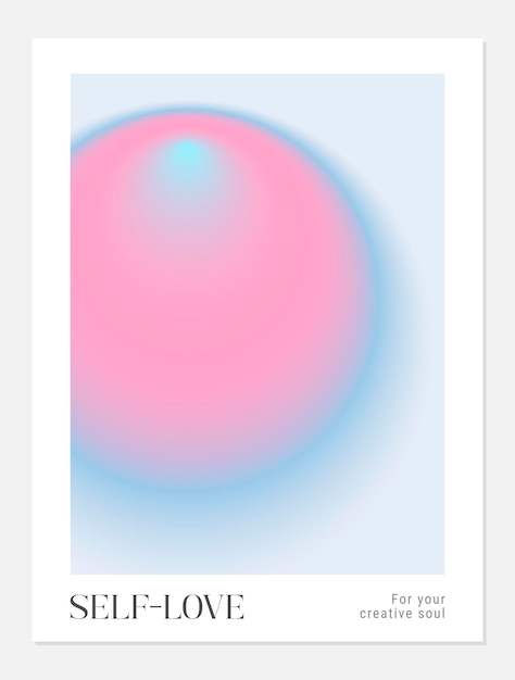 Aura Gradient y2k póster redondo Futurismo conjunto de arte vectorial Retrowave synthwave rave steam wave fondo Negro púrpura rosa azul amarillo colores Imprimir papel tapiz plantilla web