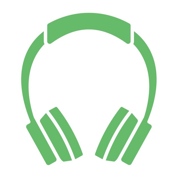 un auricular verde con una banda verde en él