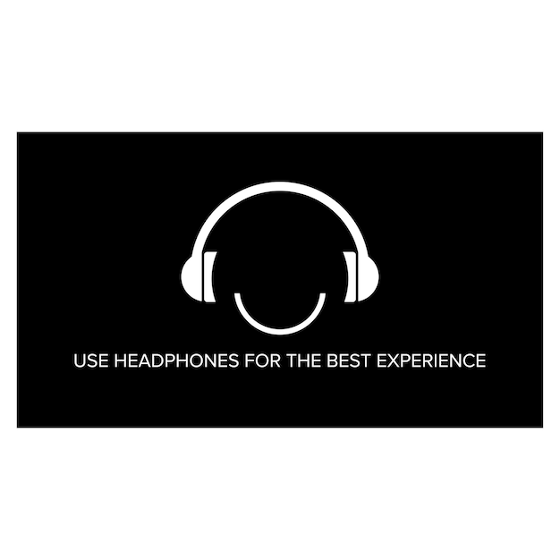 Los auriculares experimentan el diseño del símbolo de introducción