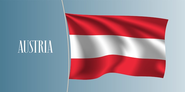 Austria ondeando la bandera