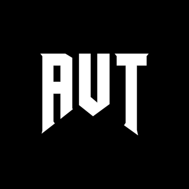 AUT diseño de logotipo de letra para empresa de tecnología AUT diseño del logotipo de combinación de colores blanco y negro AUT logotipo AUT vector AUT diseño AUT icono AUT alfabeto AUT tipografía diseño del logotip