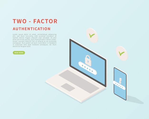 Vector autenticación de dos factores verificación de identidad por contraseña y concepto de código de seguridad