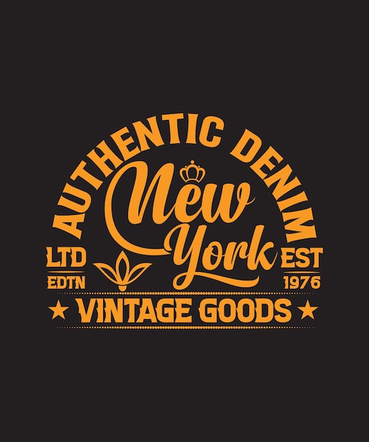 Auténtico diseño de camiseta Demain New York.