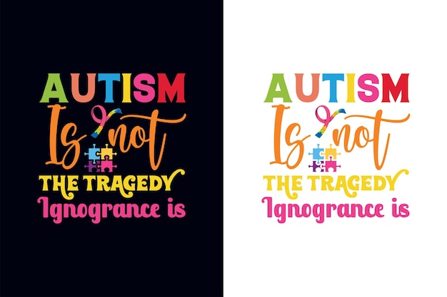 El autismo no es una ignorancia tragedia. Autismo