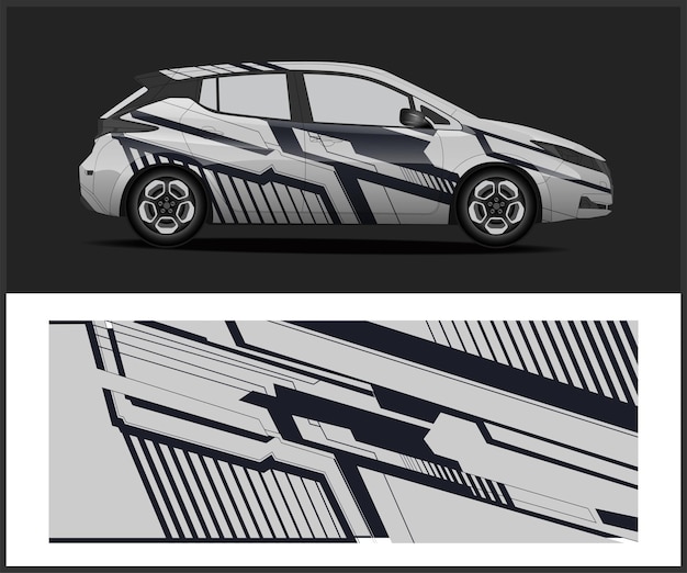 Un auto con un diseño que dice "zx" en el costado.