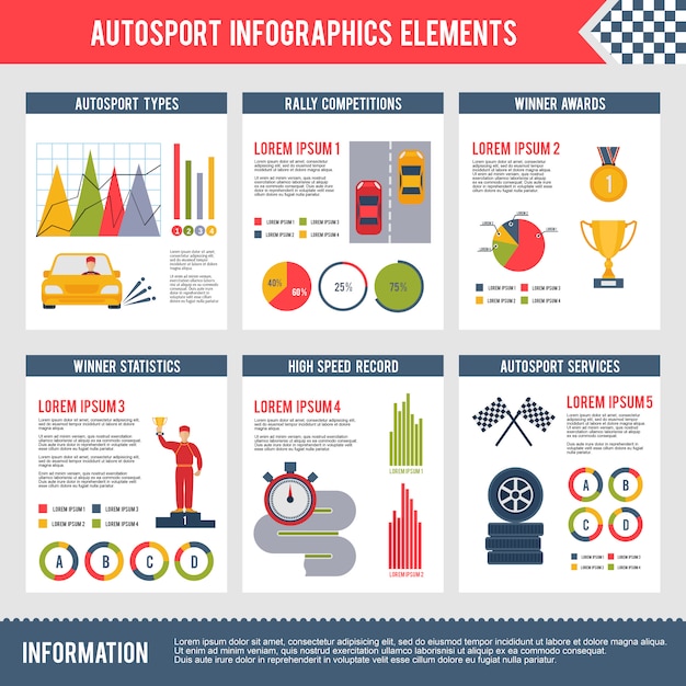 Auto infografía deportiva