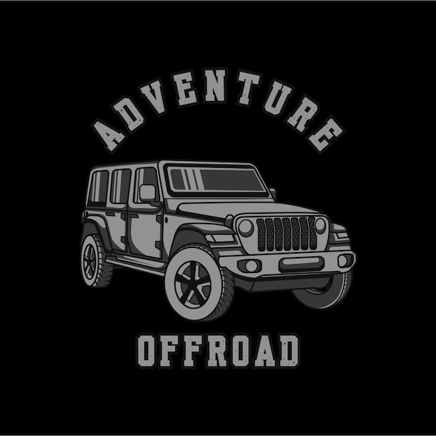 Un auto con la palabra aventura offroad.