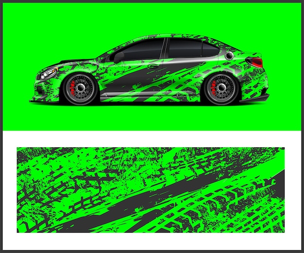 Un auto verde con un fondo verde que dice bmw.