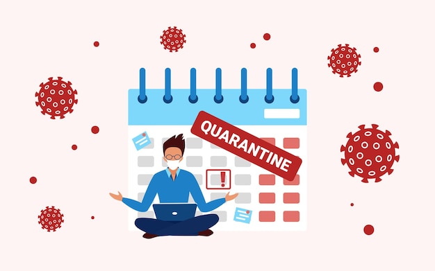 Autoaislamiento durante la cuarentena pandémica de coronavirus