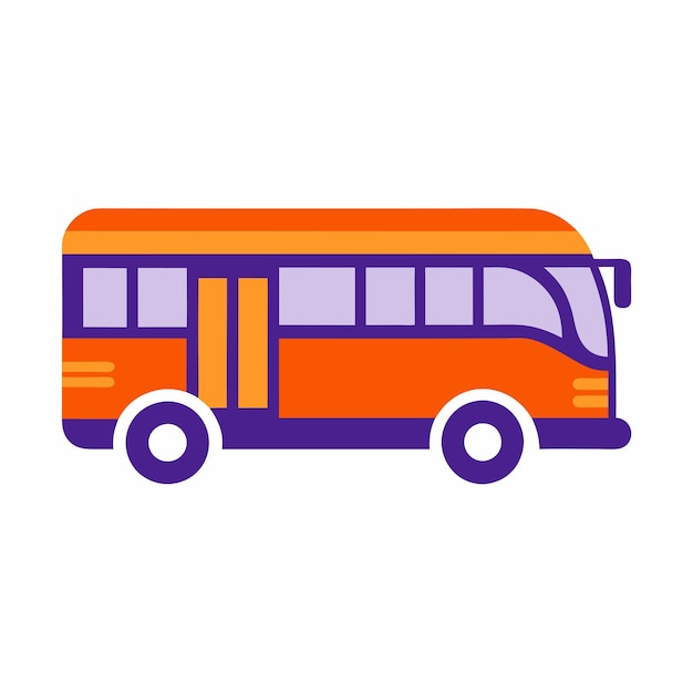 un autobús colorido con la palabra "bús" en él