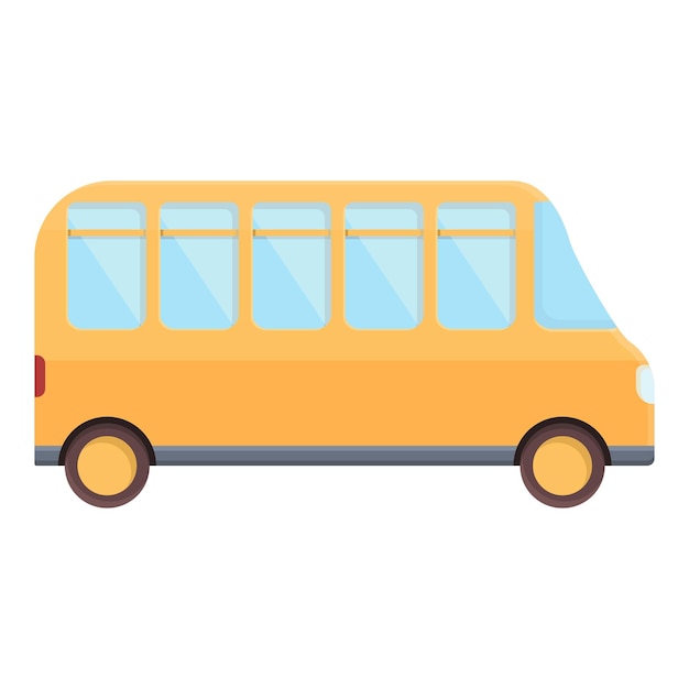 Autobús escolar juguete icono dibujos animados vector tienda niño juguete de madera