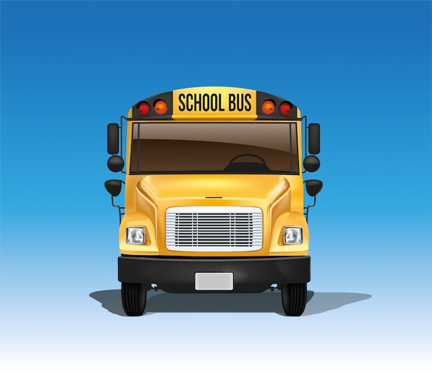 Autobús escolar en vector