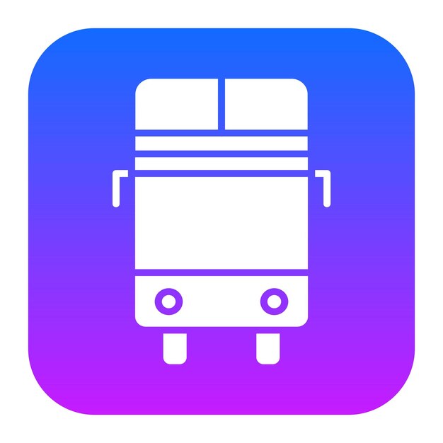 un autobús con un fondo azul y púrpura y un diseño azul y morado y rosa