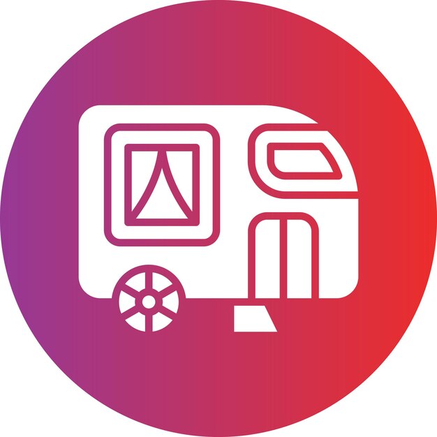 un autobús con un fondo rosado y púrpura y un círculo rojo con un letrero rojo y morado que dice retra