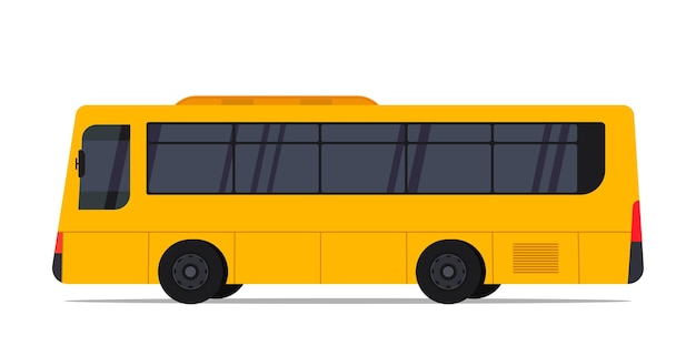 Autobús público amarillo de la ciudad Autobús escolar y transporte de vehículos Tráfico urbano y rural