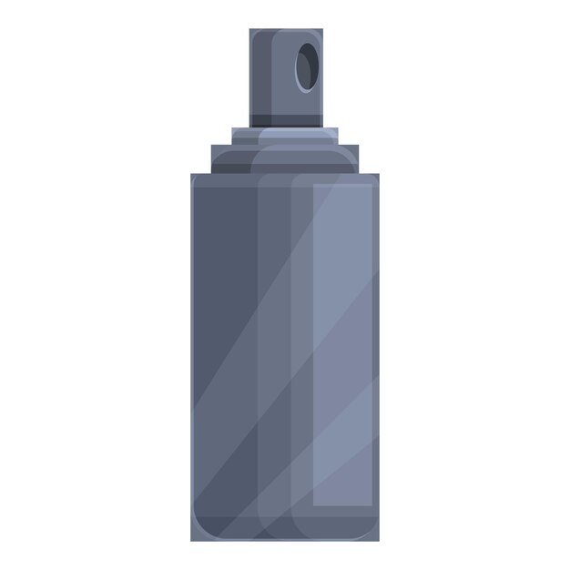 Autodefensa spray botella icono dibujos animados vector mujer pimienta bote de gas