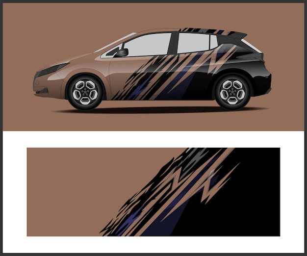 Un automóvil con un diseño negro y marrón que dice honda.