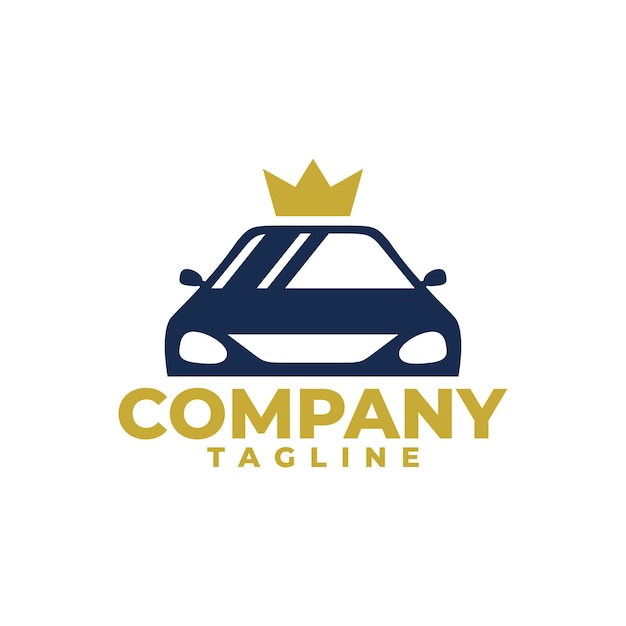 Un automóvil con el logotipo de una corona bueno para cualquier negocio relacionado con la automoción.