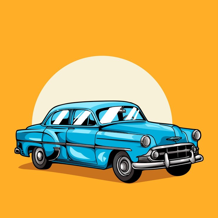 Vector autos antiguos muy famosos