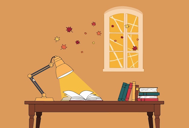 Autumn Study Scene