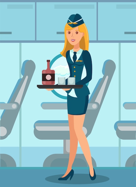 Auxiliar de Vuelo en Plano Plano