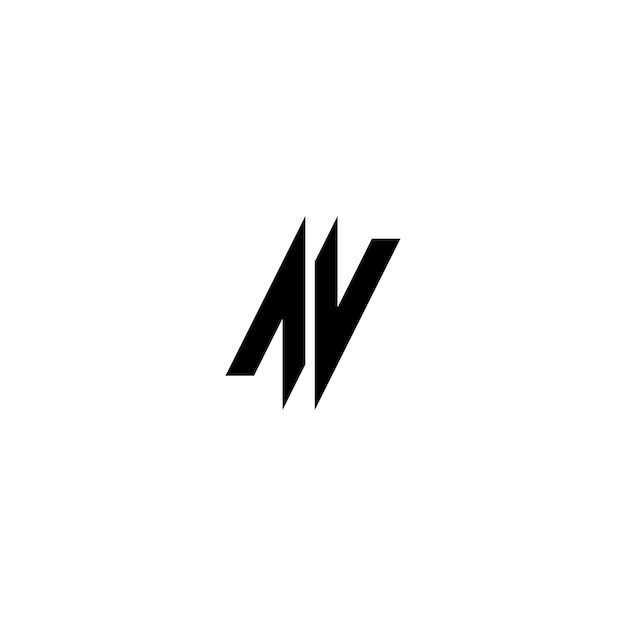 AV monograma logotipo diseño carta texto nombre símbolo monocromo logotipo alfabeto carácter simple logotipo