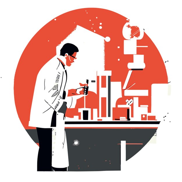 avances científicos innovadores ilustración vectorial plano 2
