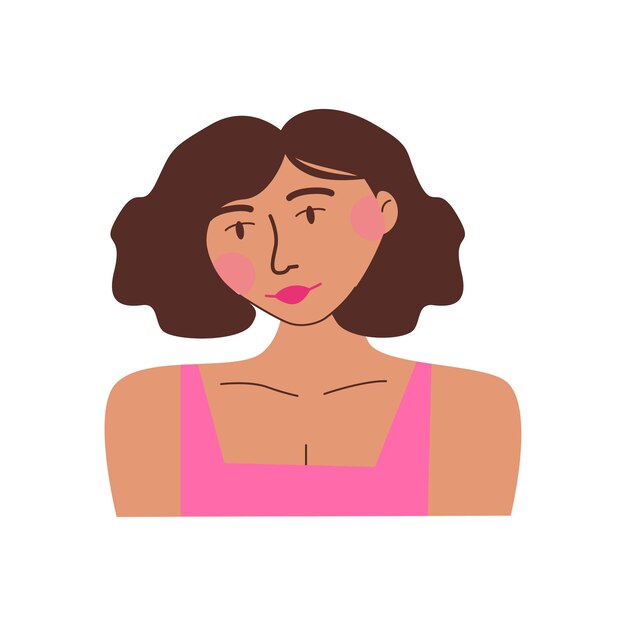 Vector avatar femenino