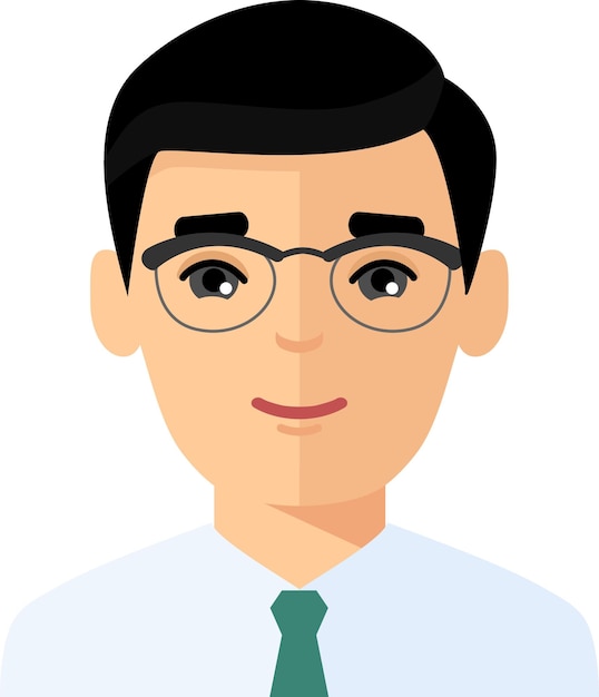 avatar, gerente masculino, oficinista