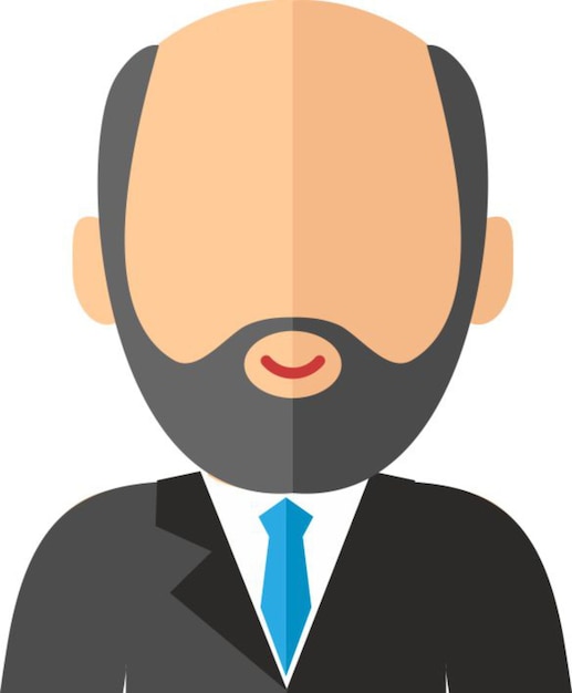 Avatar de hombres de negocios en colorido estilo planoAvatar Male Manager Office Worker