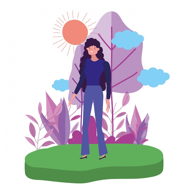 Vector avatar mujer