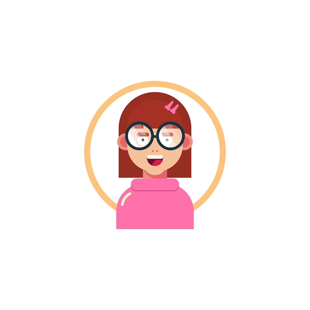 Avatar plano de personas divertidas