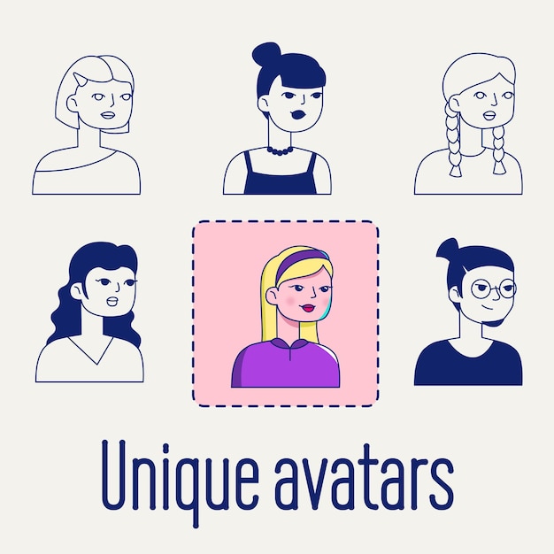 Avatares únicos