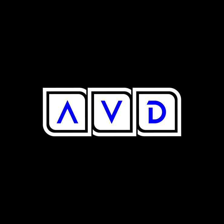 Vector avd creative logo icon letra av diseño de logotipo vectorial