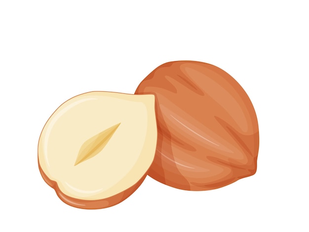 Avellana Nueces con cáscara Comida saludable y vegetariana