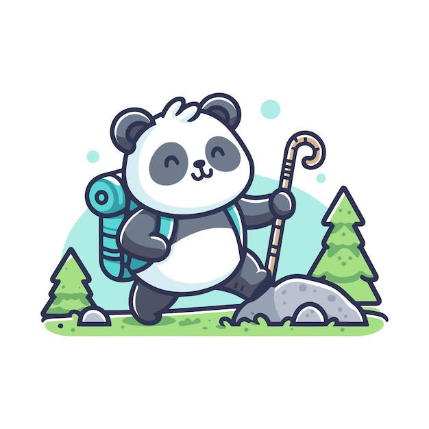 Una aventura como la del panda en el bosque.