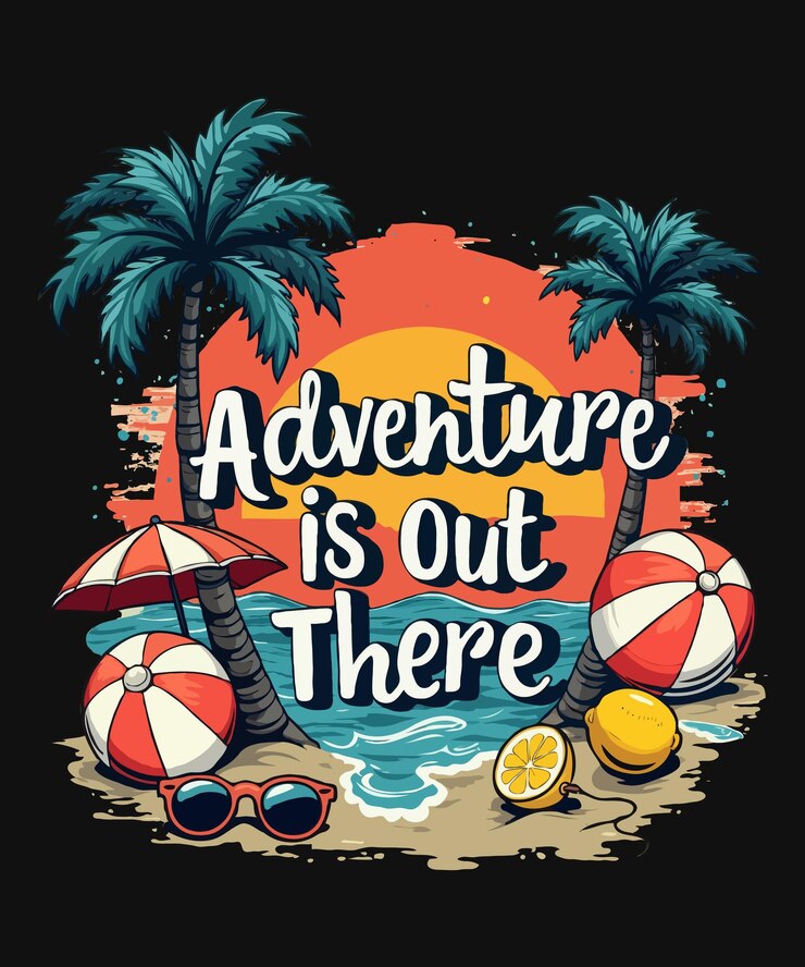 La aventura está por ahí Diseño de camisetas