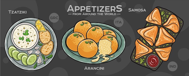 Una aventura gourmet mundial con una variedad de platos pequeños de renombre