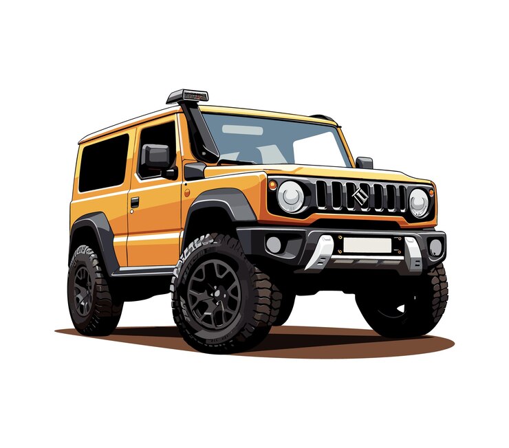 Aventura SUV OffRoad Truck aislado sobre fondo blanco.